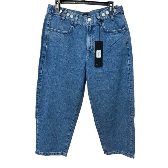 New ~ EDWIN ~ FREE PEOPLE ~One Way Maiia Wide Leg Jeans Size S - Picture 3 of 9